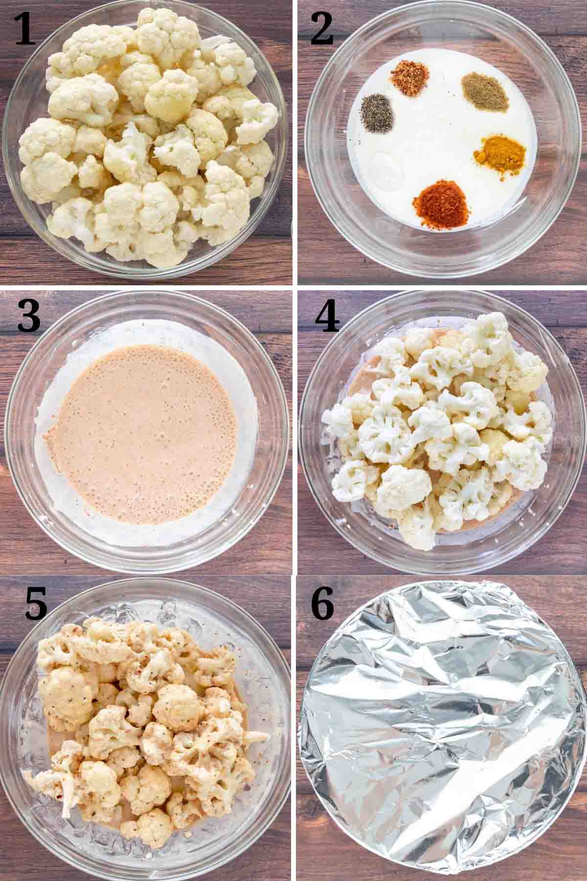 collage showing how to prepare recipe.