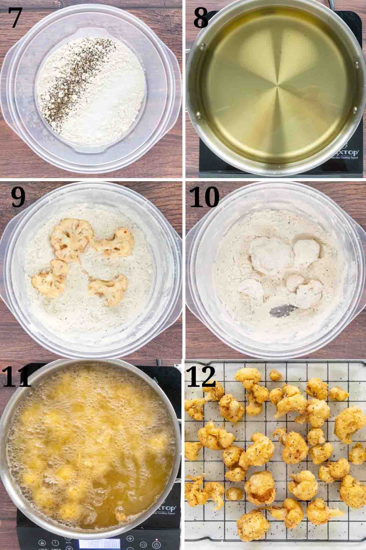 Collage showing how to finish recipe.
