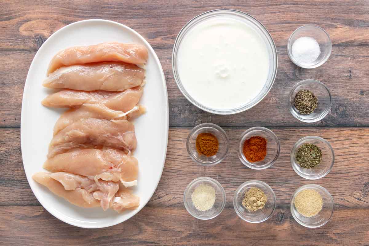 Ingredients to make recipe.
