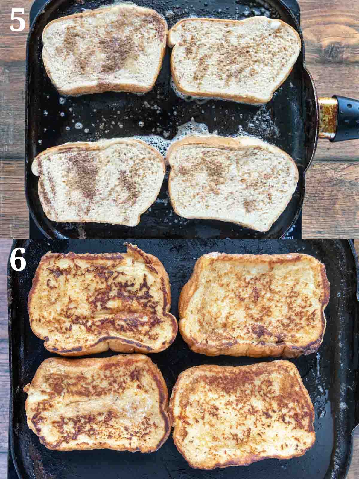 Collage showing how to finish making recipe.