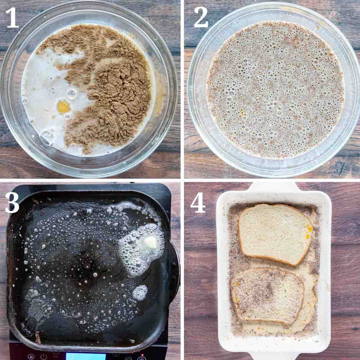 Collage showing how to make recipe.