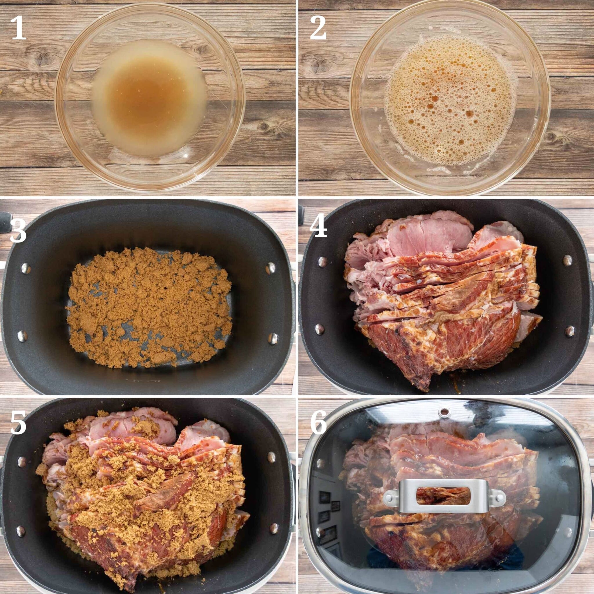 Collage showing how to make recipe.