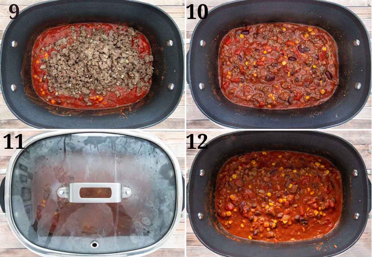Collage showing how to finish recipe.