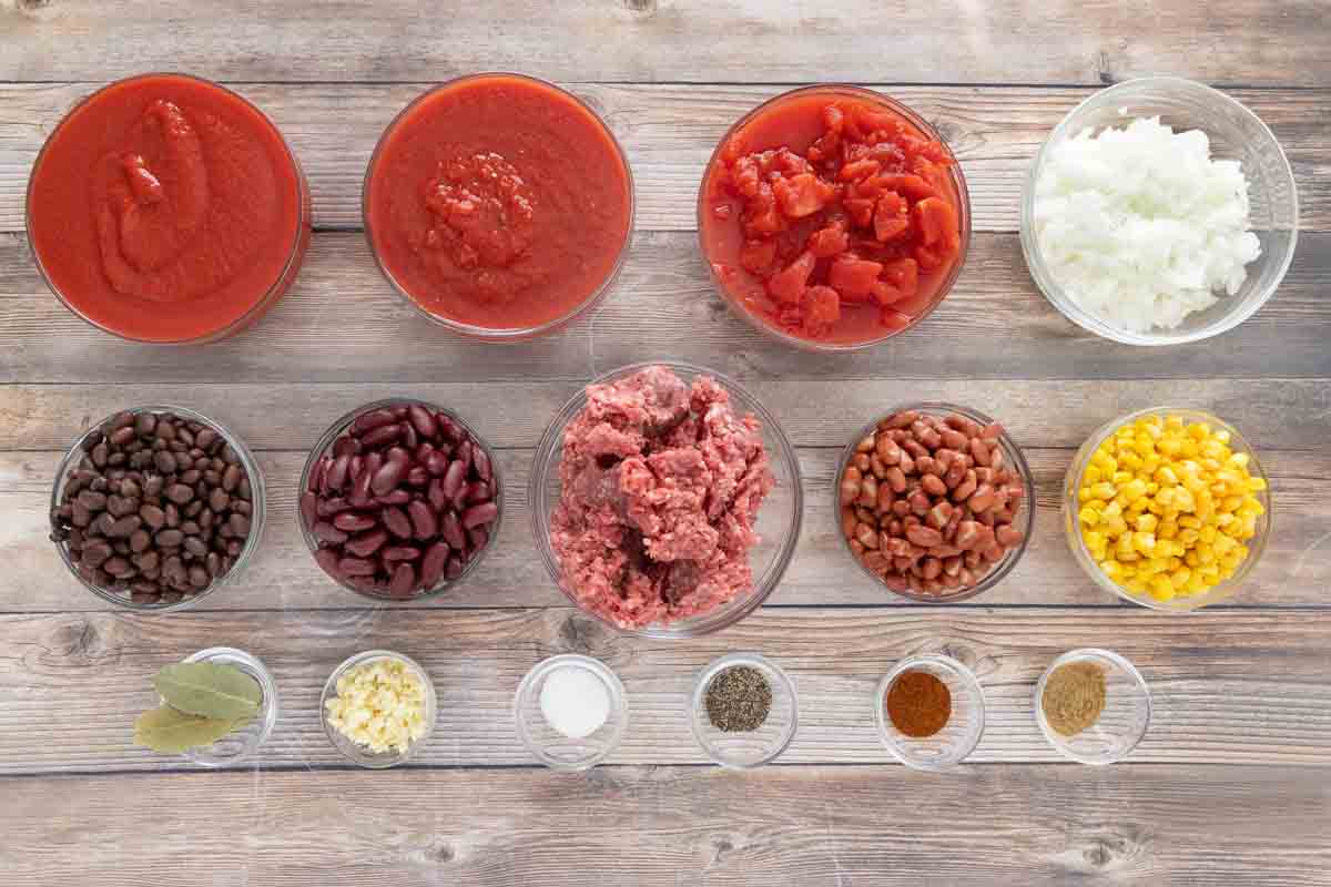 Ingredients to make recipe.