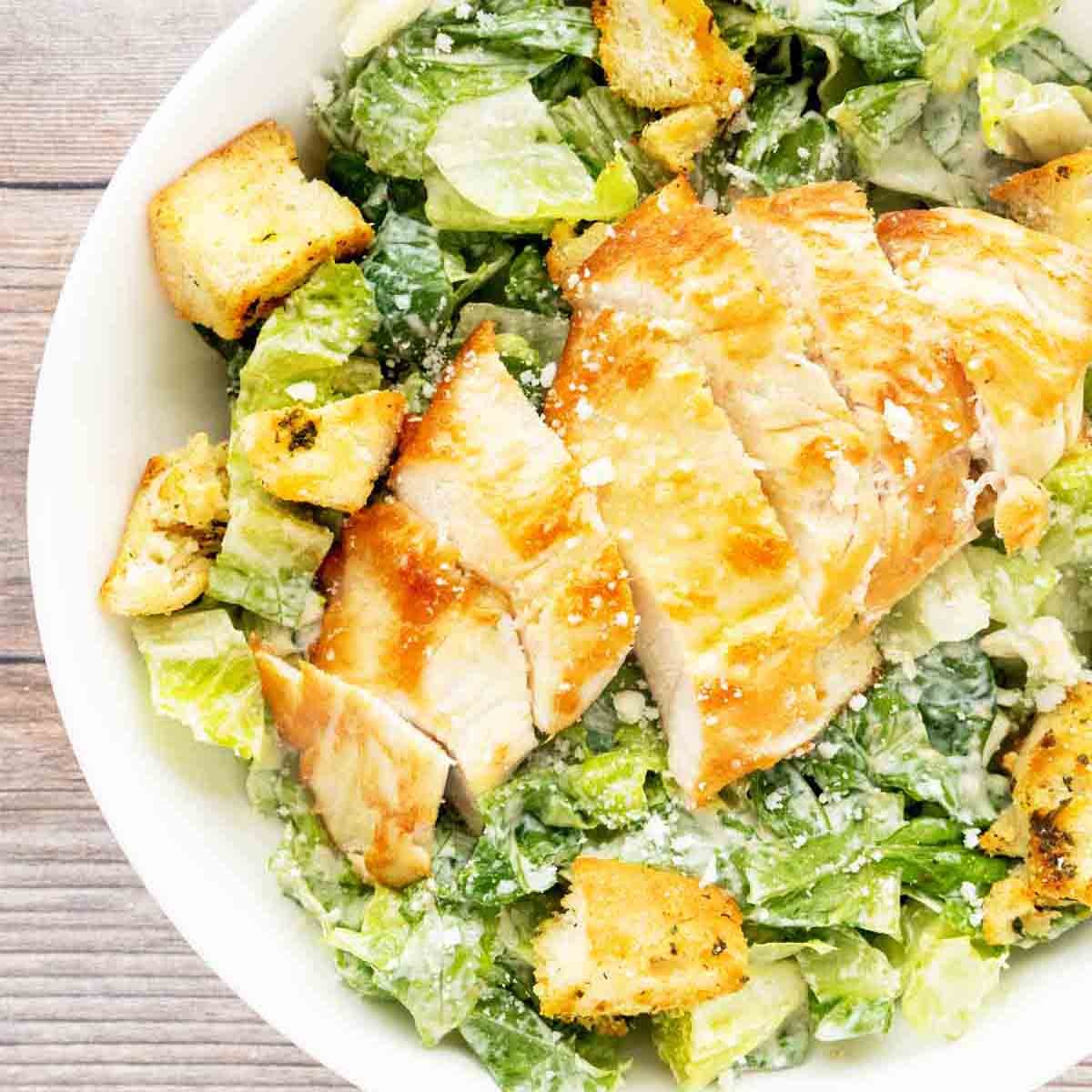 Picture of a Chicken Caesar Salad